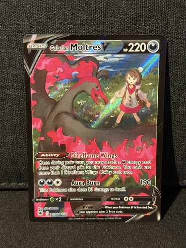 Galarian Moltres V TG20/TG30 Swsh10: Astral Radiance Trainer Gallery Holo MINT