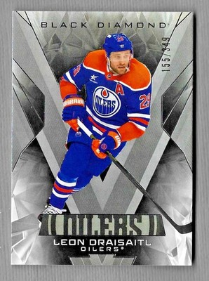 LEON DRAISAITL 2025-26 BLACK DIAMOND SP INSERT CARD #BOB-LO 155/349