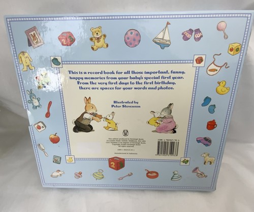Vintage Baby’s First Year Keepsake Photo Album Blue 2005 Peter Stevenson - Imagen 7 de 24