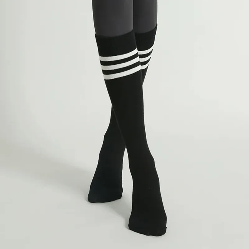 Autumn Winter Women Yoga Socks Striped Cotton Fitness Breathable Pilates