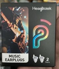 Hearprotek Concert Ear Plugs, 2 Pairs Reusable High Fidelity Musician Ear Plugs