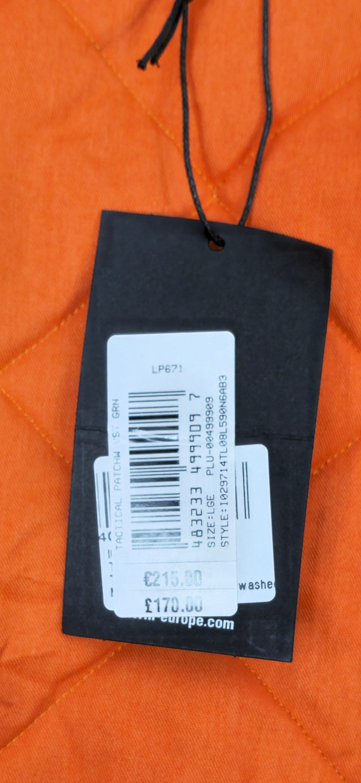 Edwin Tactical Vest Lined Mili Patchwork – Size L… - image 9