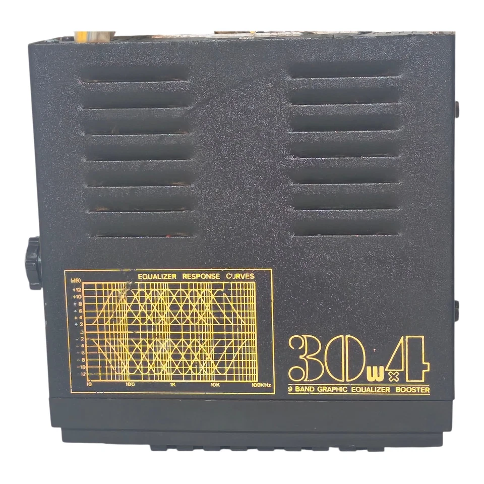 Amplificador amplificador de audio para automóvil de colección FAS 9 bandas ecualizador gráfico SIN PROBAR Foto 2 de 4