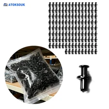 130Pcs For ACURA NSX Bumper Clip 10mm Hood Fender Push Rivets Retainer Fasteners