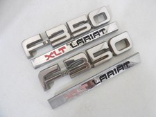 Pair Of 1987 1988 1989 1990-1991 Ford Truck F350 Xlt Lariat Fender Emblems