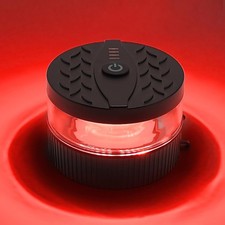 Red Strobe Light Beacon Magnetic Base Usb-c Rechargeable Portable Warning