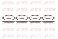 Bremsbelagsatz Scheibenbremse Remsa 0989.10 FüR Cadillac Escalade AWD