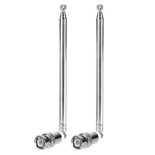 For Mobile Radio 2pcs VHF/UHF/AM/FM 7 Sections BNC Connector Telescopic Antenna