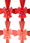 Red Christmas Door Bow 20" LED Lights Holiday Home Xmas Gift Decoration