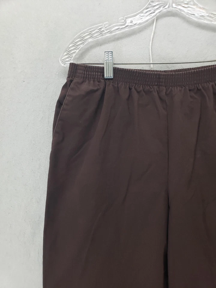 Pantalones Alfred Dunner Mujer 12 Marrón Pull On Pierna Recta Elastizados Informales Bolsillo Foto 2 de 4