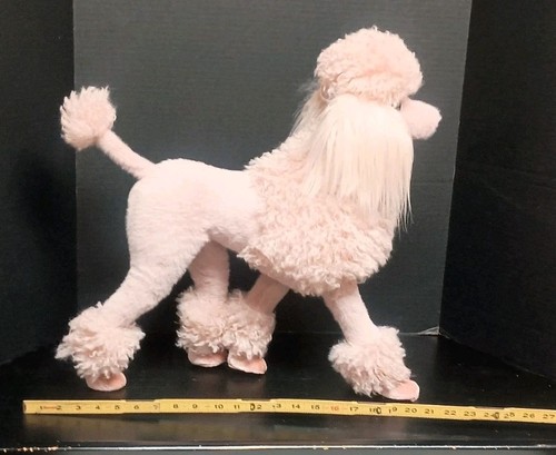 Mark Roberts Realistic Standing Pink French Poodle Plush Puppy Dog 21" - Bild 11 von 11