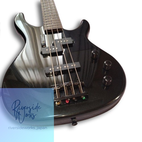 Rare tête assortie basse électrique Squier MB-4 noire - Photo 8/15