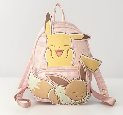 Loungefly Pokémon Pink Pikachu & Eevee Mini Backpack Adjustable Straps