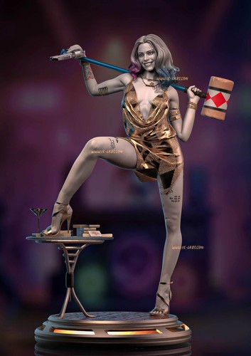 Sexy Harley Quinn 1/3 3D Printing Model Kit Unpainted Unassembled GK 64cm - Picture 5 of 7