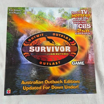 Vintage 2000 Survivor Board Game Australian Outback 2nd Edition CBS COMPLETE