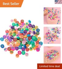 Mixed Heishi Spacer Beads - 100 Pcs Waterproof Polymer Clay for Custom Jewelry