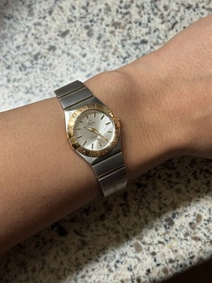 Ladies Omega Constellation Double Eagle 18K Rose Gold Watch 123.20.24.60.02.001