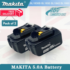 Genuine Makita BL1850 TWIN PACK 18v 5.0ah LXT Li-ion Battery with star