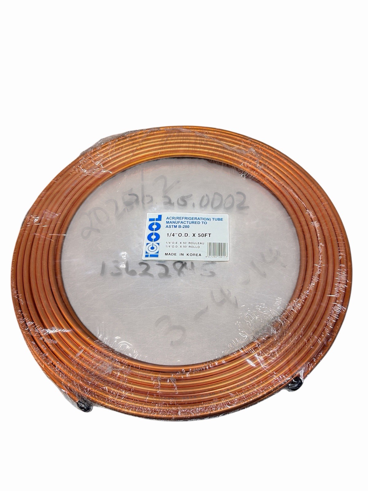 Refrigeration Copper Tubing 1/4" X 50ft iCOOL