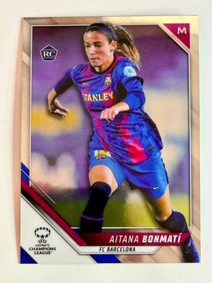 2021-22 Topps Chrome UEFA Women's CL Rookie Card #15 Aitana Bonmati FC Barcelona
