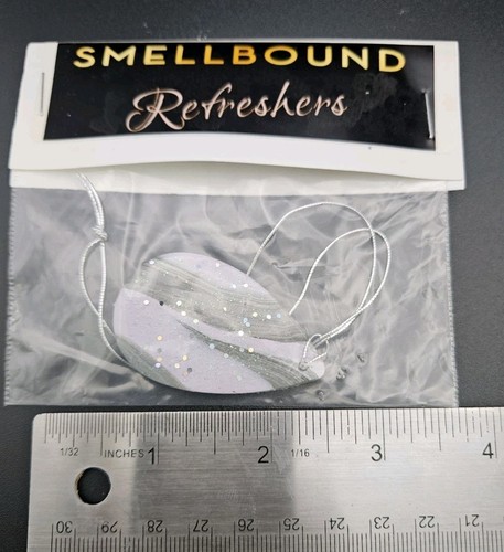 NEW CAR Purple/Gray Marbled Tear Drop Car Air Freshener (SMELLBOUND REFRESHERS) - Picture 3 of 4