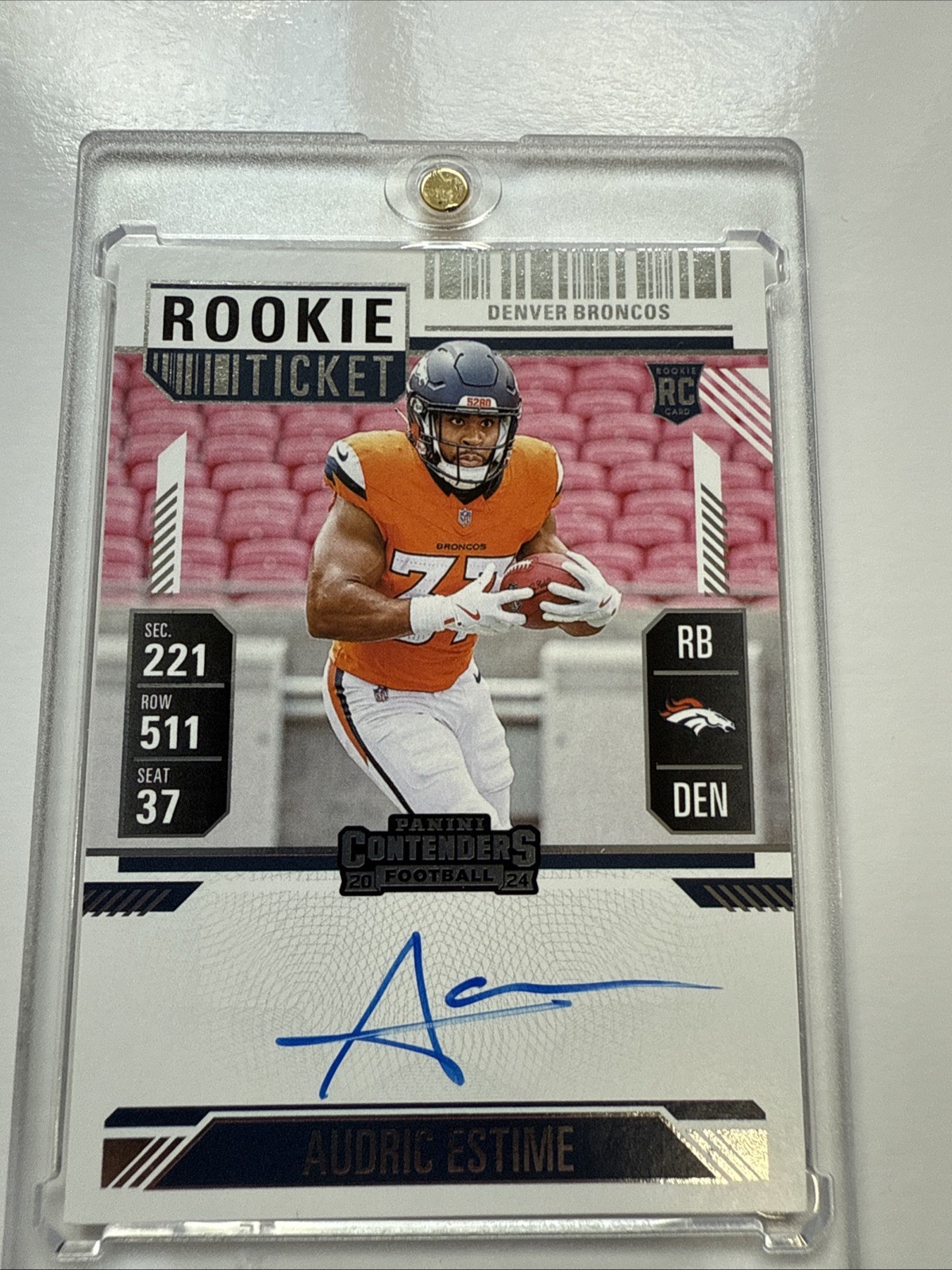 2024 Panini Contenders - Rookie Ticket RPS Variation Audric Estime Hobby 🔥