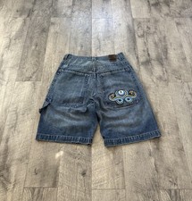 Y2K 2000s JNCO 8 Ball Baggy Denim Jean Shorts 32 Waist
