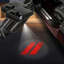 2PCS LED Car Door Projector Lights for Challenger Charger Ram, Red  Fits