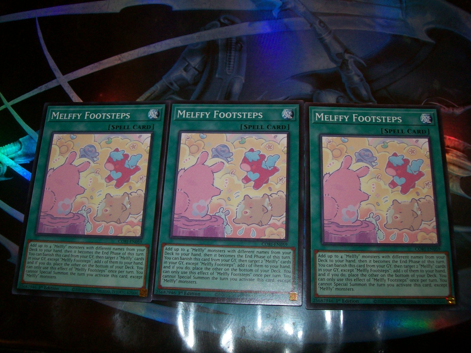 3x Melffy Footsteps 1st Edition Common CORI-EN059 Yu-Gi-Oh!