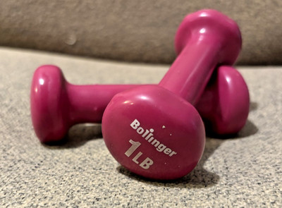 Bollinger 1 Lb Pink Coated Weights X 2