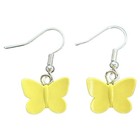 Yellow Butterfly Necklace & earrings made w/ Brick Butterflies & Ball Chain — photo 2