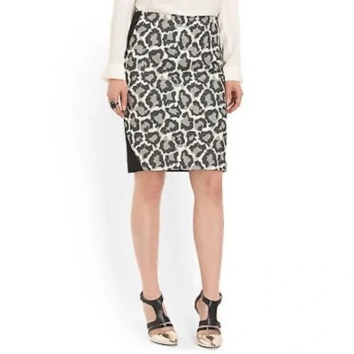Diane Von Furstenberg Emma Leopard Print Pencil Skirt