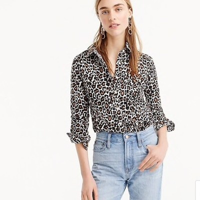 j crew leopard tee