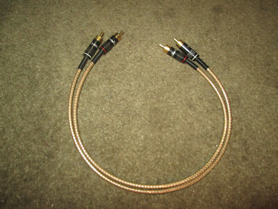 RARE PAIR OF Vampire Wire CC Series  .5 M INTERCONNECT RCA #1