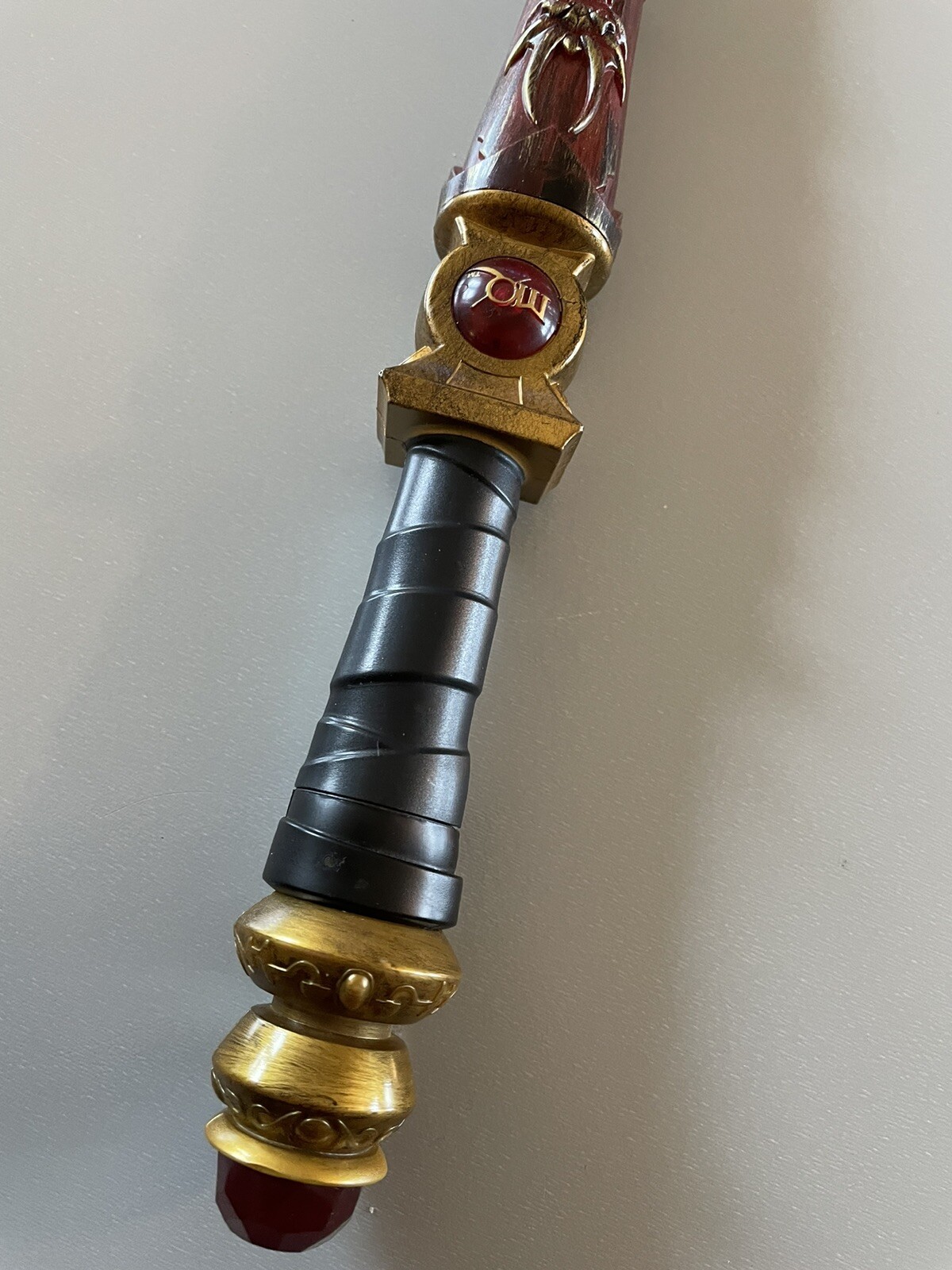 Ruby and brass Magiquest Wand W Ruby Gemstone Topper Great Wolf Lodge 2007 eBay
