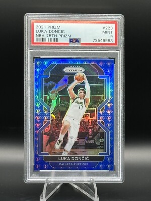 2021 Prizm Luka Dončić #223 NBA 75th 2021 Prizm #223 Luka Doncic NBA 75th Anniversary PSA 9 MINT | eBay