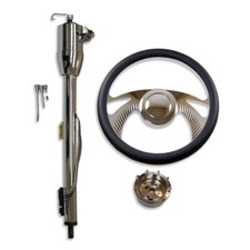 32 Gm Manual Steering Column Wkey 14 Billet Steering Wheel Horn Button