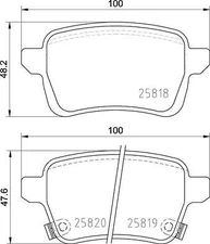 Brembo P 23 190 brake pad set, disc brake for Fiat