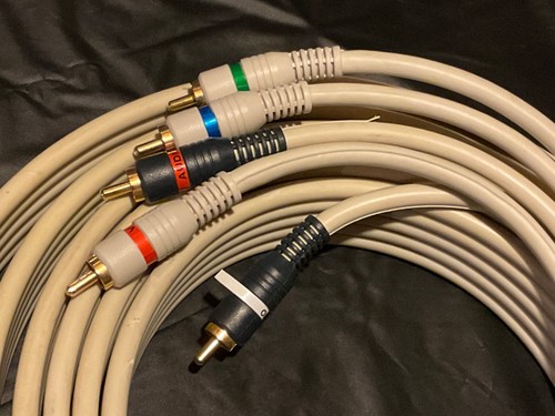 12 Fuß 5-RCA Stereo Audio plus Component Video Kabel HDTV hohe Auflösung - Bild 2 von 4