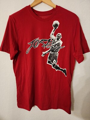 Nike Jordan Air Dri-FIT Men's Graphic T-Shirt Size Medium (Gym Red) DH8924  687 | eBay