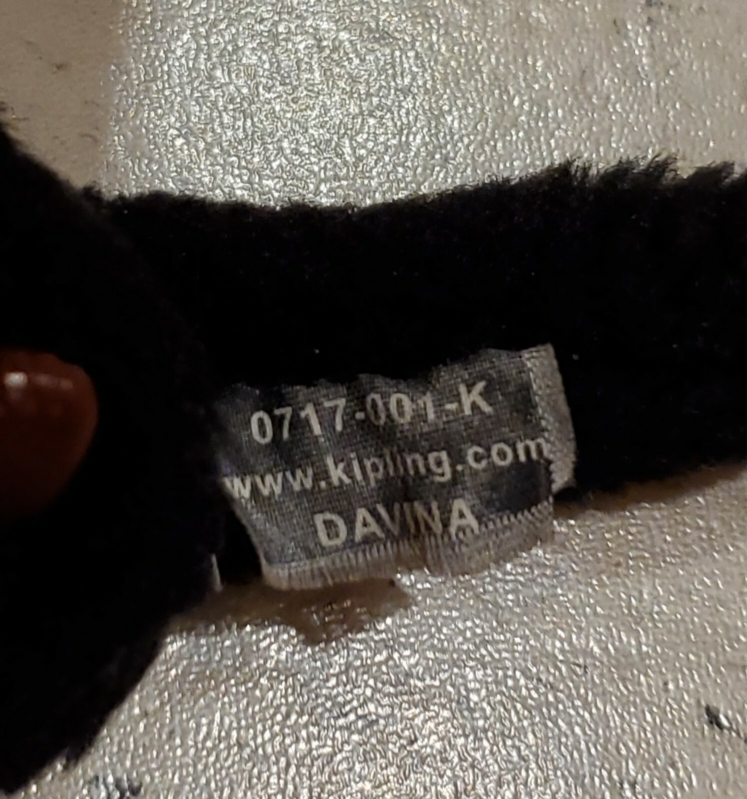 KIPLING Monkey Gorilla Keychain Black Davina Keyr… - image 5