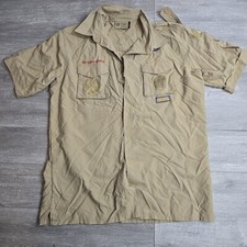 Boy Scouts of America BSA - Nylon Men's Adult Shirt Large Uniform NEW STYLE