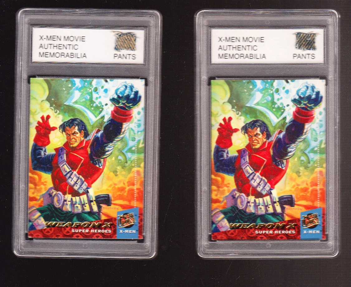 5 LOT SUPREME MARKETING X MEN AUTHENTIC MOVIE MEMORABILIA SWATCH PANTS CARDS