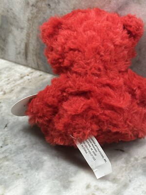 Greenbrier Small Red Fluffy Valentine Teddy Bear 5
