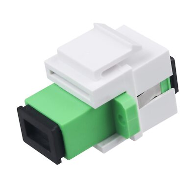 10-Pack SC/APC Fiber Optic Coupler Keystone Jack Modular for Patch Panels and...