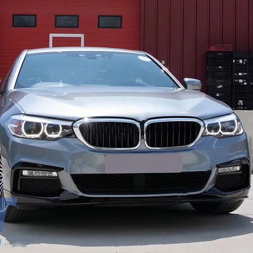 Spoiler anteriore labbro adatto per BMW Serie 5 G30 G31 con pacchetto M 2017-2020 carbon look - Foto 3 di 15