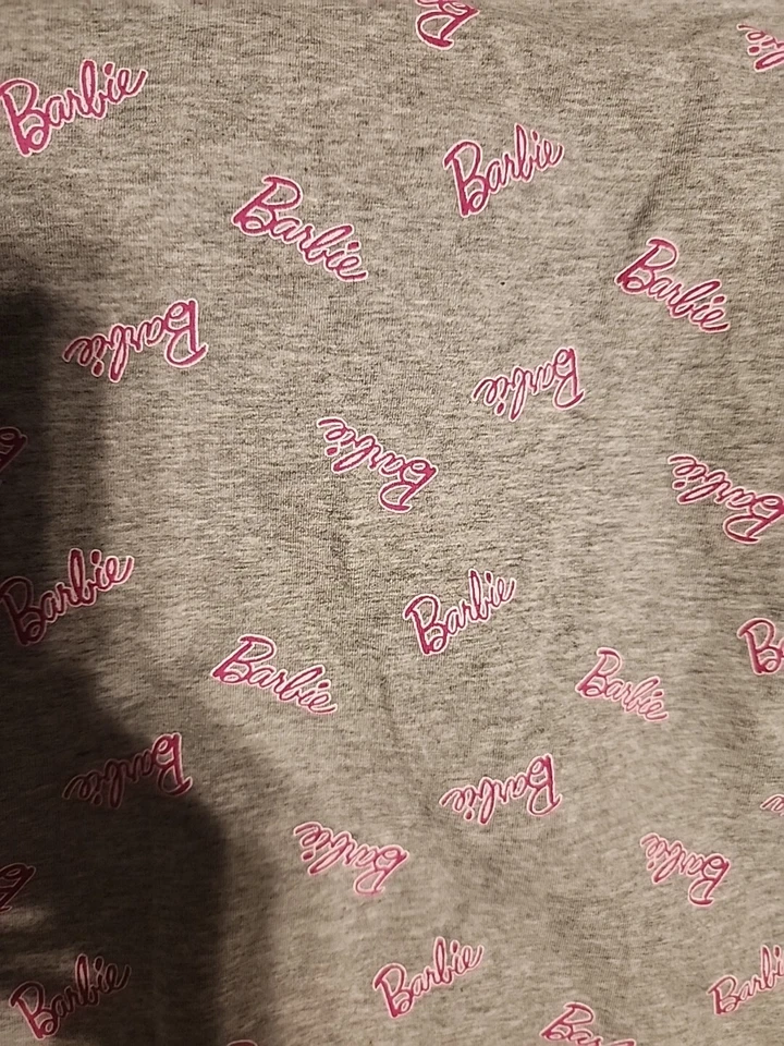 Barbie 2004 Ropa Híbrida Camisa Gris Niñas Talla Grande Super Linda Top Foto 4 de 4
