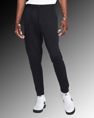 nike air fleece pants black