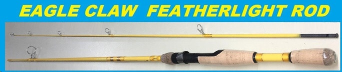 EAGLE CLAW Featherlight 9' Fiberglass Spinning Rod #FL209-9 FREE USA SHIPPING!