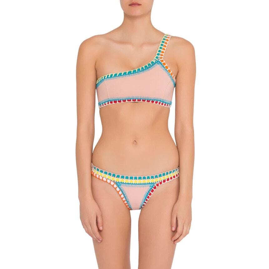 Kiini L Luna One Shoulder Swim Bikini Top